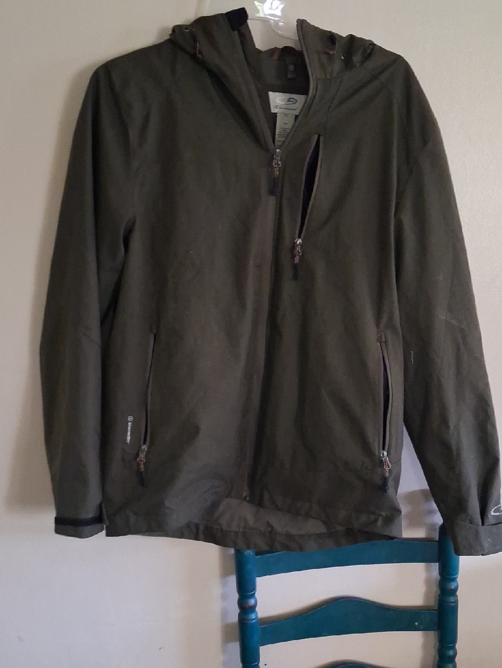 Champion Olive Green Hooded Raincoat
